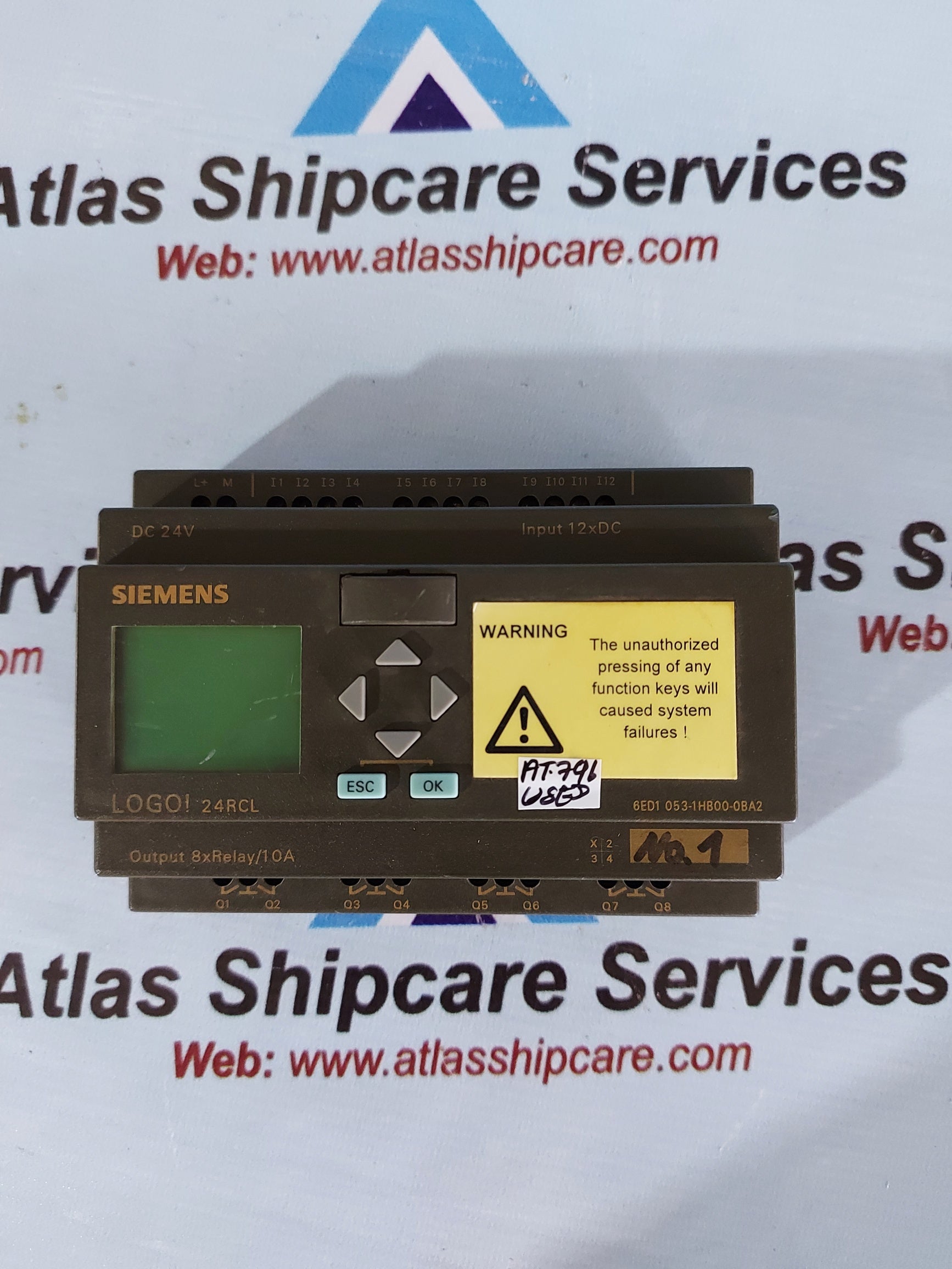 SIEMENS 6ED1053-1HB00-0BA2 LOGOI 24RCL CONTROL MODULE